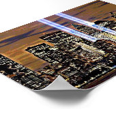 ニューヨークツインタワーライトビーム ポスター (角)