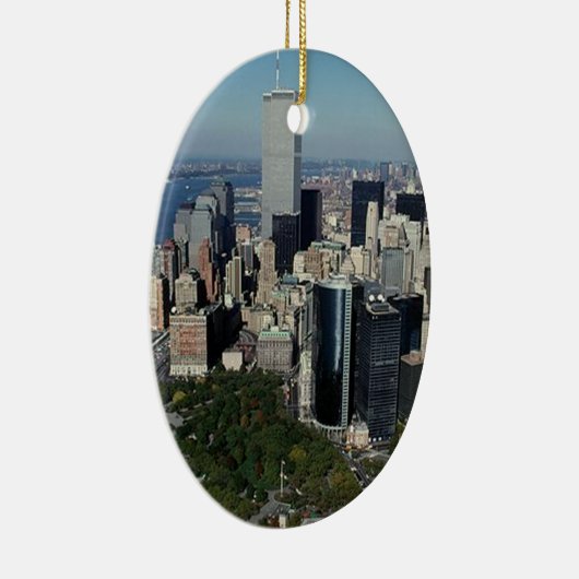 ニューヨークツインタワーNYCの記念品のオーナメント セラミックオーナメント (右)