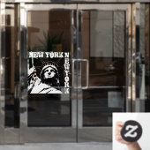 ニューヨークデカール自由の女神ウィンドウにしがみつく ウィンドウサイン (オフィスドア)