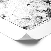 ニューヨークトリ州国勢調査マップ ポスター (角)