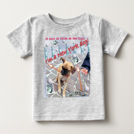 ニューヨークドッグ ベビーTシャツ (正面)