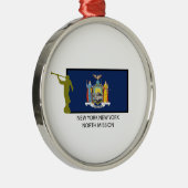 ニューヨークニューヨークの北の代表団LDS CTR メタルオーナメント (右)