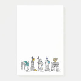 ニューヨークハヌッカハピーハヌカー（ユダヤ教の祭り）NYCホリデイ ポストイット