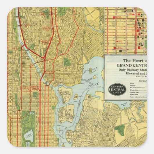 ニューヨークハート スクエアシール (正面)