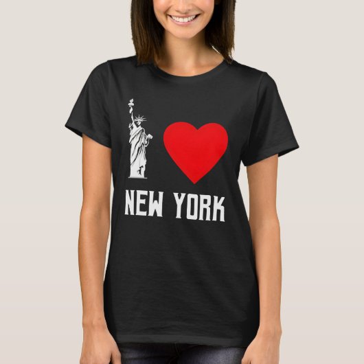 ニューヨークハートTシャツデザイン大好き Tシャツ (正面)