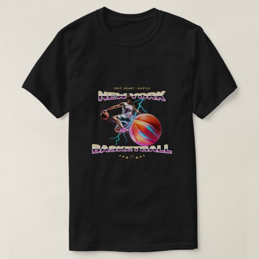 ニューヨークバスケットボール Tシャツ (デザイン正面)
