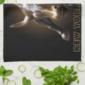 ニューヨークパーソナライズされたタオルNYCおみやげティータオル キッチンタオル (折り畳み)