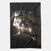 ニューヨークパーソナライズされたタオルNYCおみやげティータオル キッチンタオル (縦)