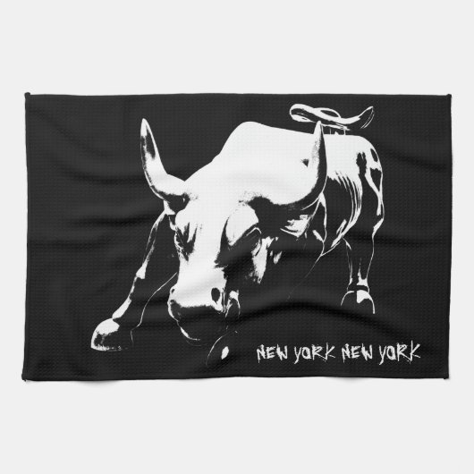 ニューヨークパーソナライズされたタオルNYCおみやげティータオル キッチンタオル (横)