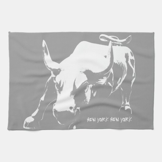 ニューヨークパーソナライズされたタオルNYCおみやげティータオル キッチンタオル (横)