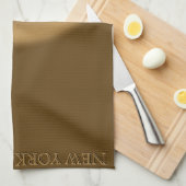 ニューヨークパーソナライズされたタオルNYCおみやげティータオル キッチンタオル (四つ折り)