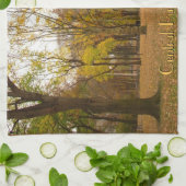 ニューヨークパーソナライズされたタオルNYCおみやげティータオル キッチンタオル (折り畳み)