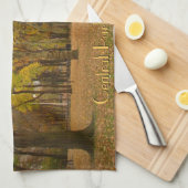 ニューヨークパーソナライズされたタオルNYCおみやげティータオル キッチンタオル (四つ折り)