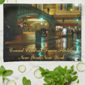 ニューヨークパーソナライズされたタオルNYCおみやげティータオル キッチンタオル (折り畳み)