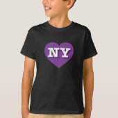ニューヨークパープルハート- I love NY Tシャツ (正面)