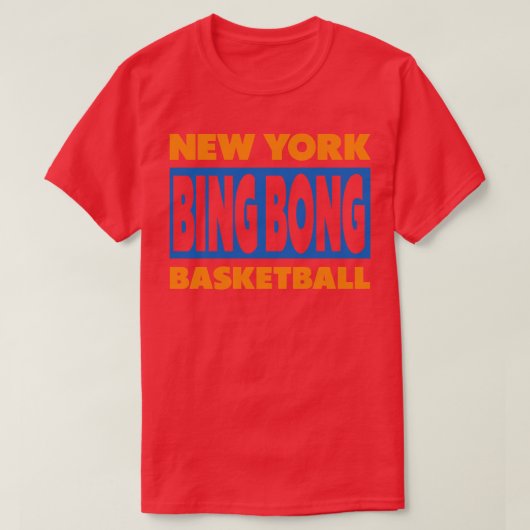 ニューヨークビンボンバスケ Tシャツ (デザイン正面)