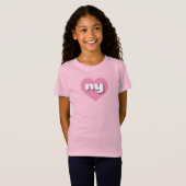ニューヨークピンクハート- I love ny Tシャツ (正面フル)