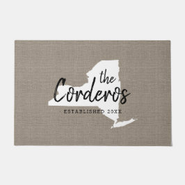 ニューヨークファミリーモノグラム州ドルマット ドアマット