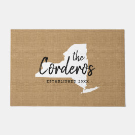 ニューヨークファミリーモノグラム州ドルマット ドアマット