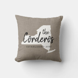 ニューヨークファミリーモノグラム州装飾用クッション クッション