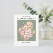 ニューヨークフラワーマーケットアッパーイーストポストカード ポストカード (スタンド正面)