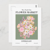 ニューヨークフラワーマーケットアッパーイーストポストカード ポストカード (正面/裏面)