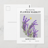 ニューヨークフラワーマーケットダウンタウンポストカード ポストカード (正面/裏面)