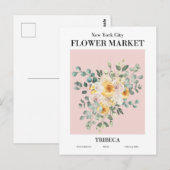 ニューヨークフラワーマーケットトリベカポストカード ポストカード (正面/裏面)