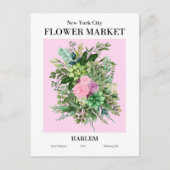 ニューヨークフラワーマーケットハーレム葉書 ポストカード (正面)