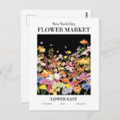 ニューヨークフラワーマーケットローイーストポストカード ポストカード (正面/裏面)