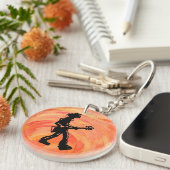 ニューヨークブギーナイツギターオレンジ キーホルダー (正面右)