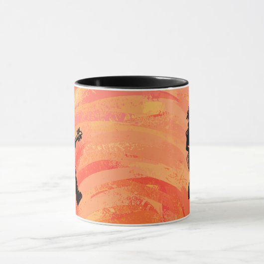 ニューヨークブギーナイツギターオレンジ マグカップ (中央)