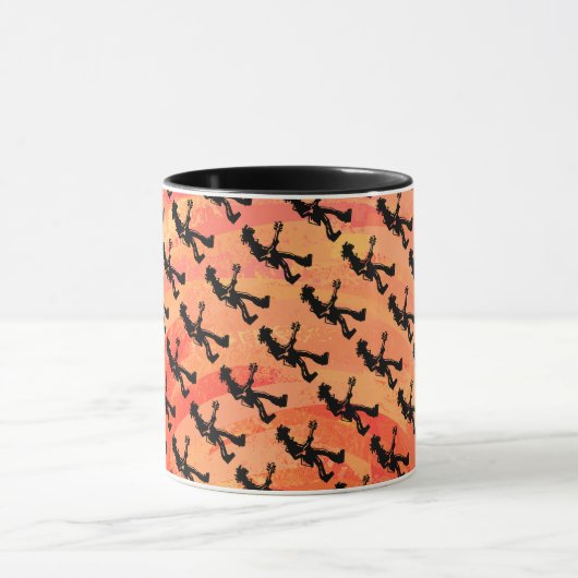 ニューヨークブギーナイツギターオレンジ マグカップ (中央)