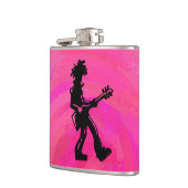 ニューヨークブギーナイツギターホットピンク フラスク (左)