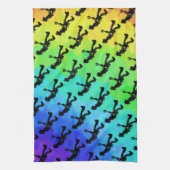 ニューヨークブギーナイツギターレインボー キッチンタオル (縦)