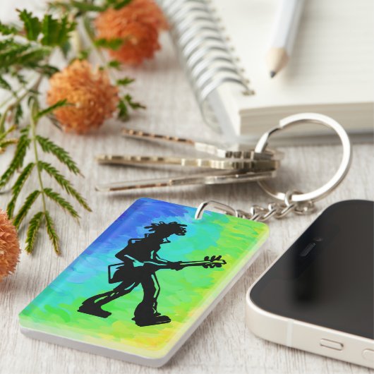 ニューヨークブギーナイツギターレインボー キーホルダー (正面右)