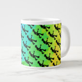 ニューヨークブギーナイツギターレインボー ジャンボコーヒーマグカップ (正面右)