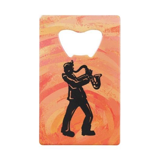 ニューヨークブギーナイツサクソフォンオレンジ クレジットカード栓抜き (裏面)