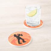 ニューヨークブギーナイツサクソフォンオレンジ コースター (側面)