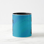 ニューヨークブギーナイツサクソフォンブルー マグカップ (中央)