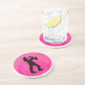 ニューヨークブギーナイツサクソフォンホットピンク コースター (側面)