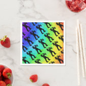 ニューヨークブギーナイツサクソフォンレインボー スタンダードカクテルナプキン (インサイチュ)