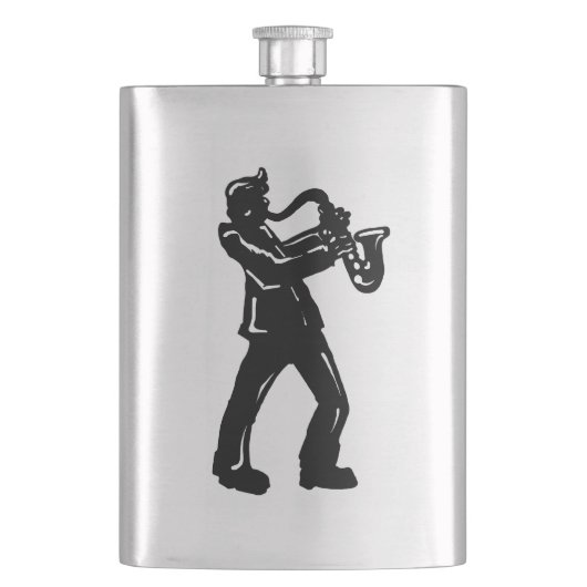 ニューヨークブギーナイツサクソフォンレインボー フラスク (正面)
