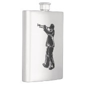 ニューヨークブギーナイツトランペットオレンジ フラスク (右)