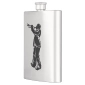 ニューヨークブギーナイツトランペットオレンジ フラスク (左)