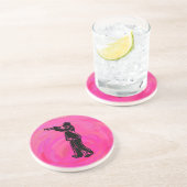 ニューヨークブギーナイツトランペットホットピンク コースター (側面)