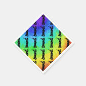 ニューヨークブギーナイツトランペットレインボー スタンダードカクテルナプキン (角)