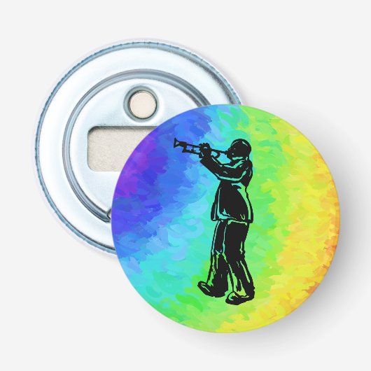 ニューヨークブギーナイツトランペットレインボー 栓抜き (正面)