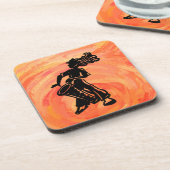 ニューヨークブギーナイツドラムオレンジ コースター (左側)
