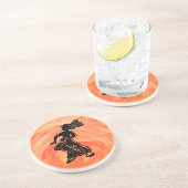 ニューヨークブギーナイツドラムオレンジ コースター (側面)